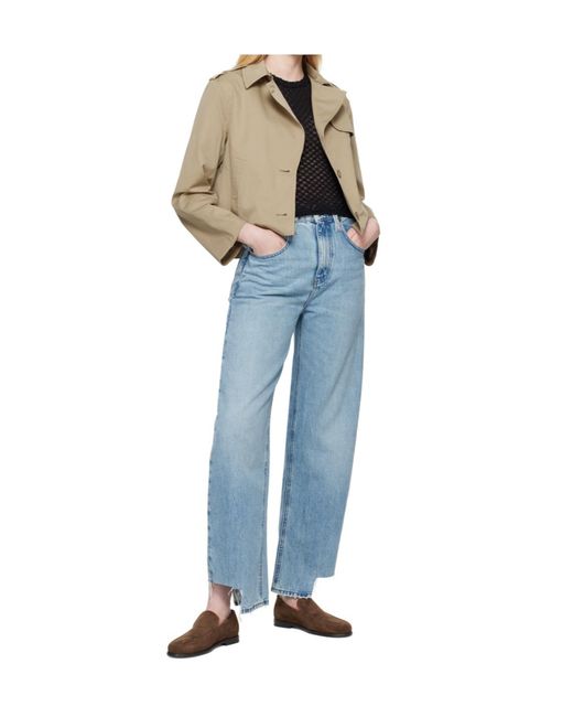 FRAME Natural Button Front Casual Jacket