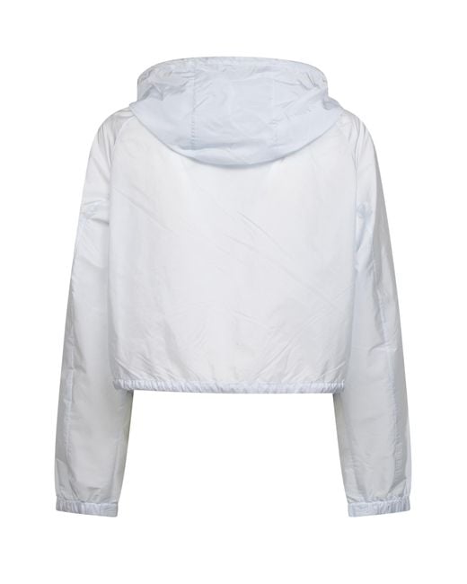 Prada Blue Zip-Up Hooded Jacket