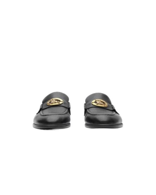 Burberry Black Leather Opal Loafers