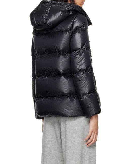 Moncler Black Hooded Padded Down Jacket