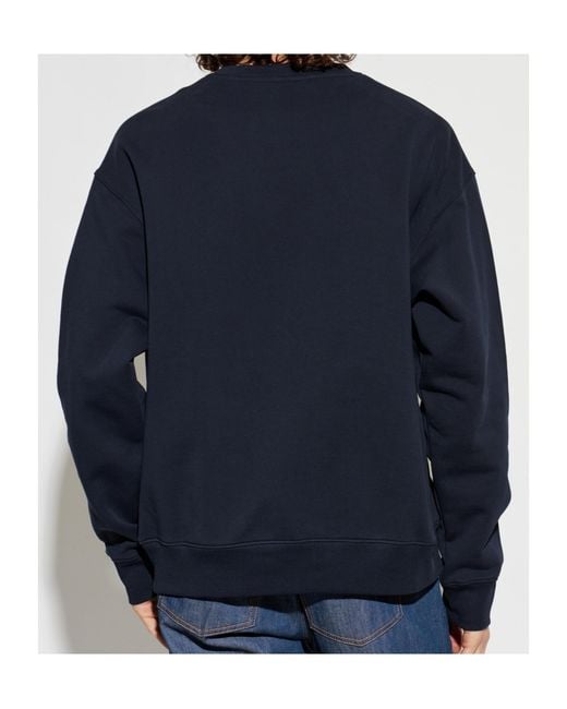 Moschino Blue Logo-Patch Sweatshirt for men