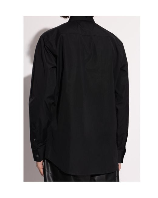 DSquared² Blue Logo Printed Buttoned Shirt for men