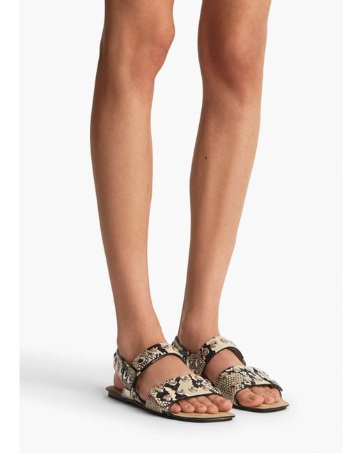 Khaite White Boden Sandals