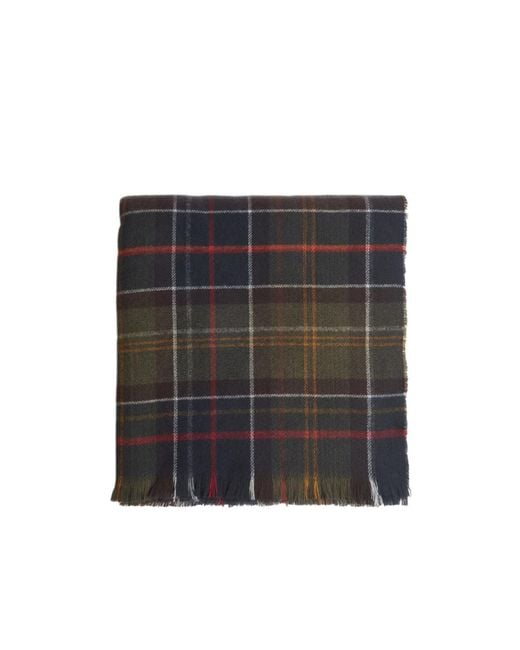 Barbour Black Montieth Scarf