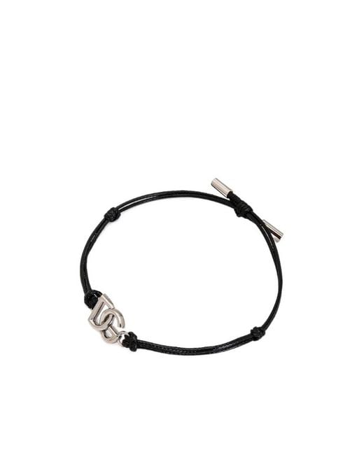 Dolce & Gabbana Metallic Dg Logo Bracelet for men