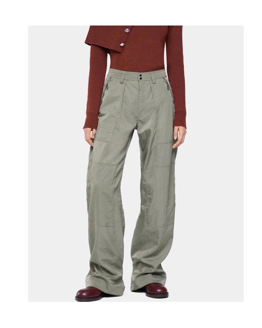 Rabanne Gray Rabanne Pleated Button Fastened Trousers