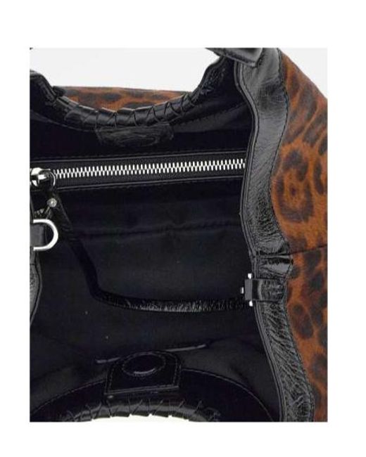 Gianni Chiarini Brown Dua Animal-Print Handbag