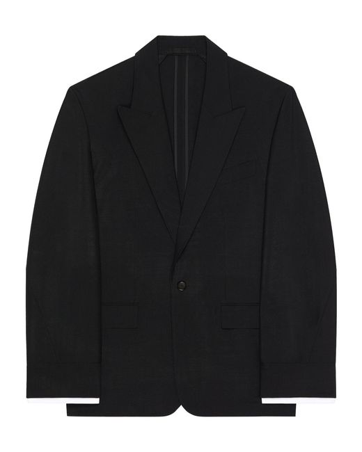 Givenchy Black Couture Seam Single-Breasted Jacket for men