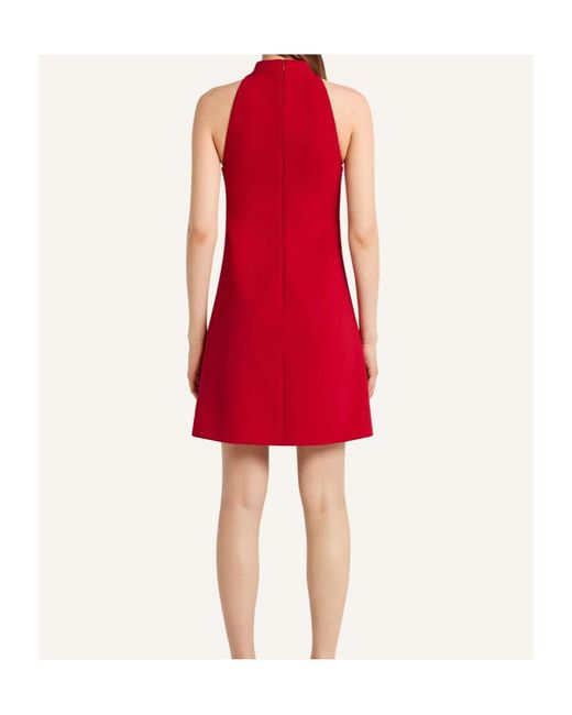 Courreges Red High-Neck Sleeveless Dress