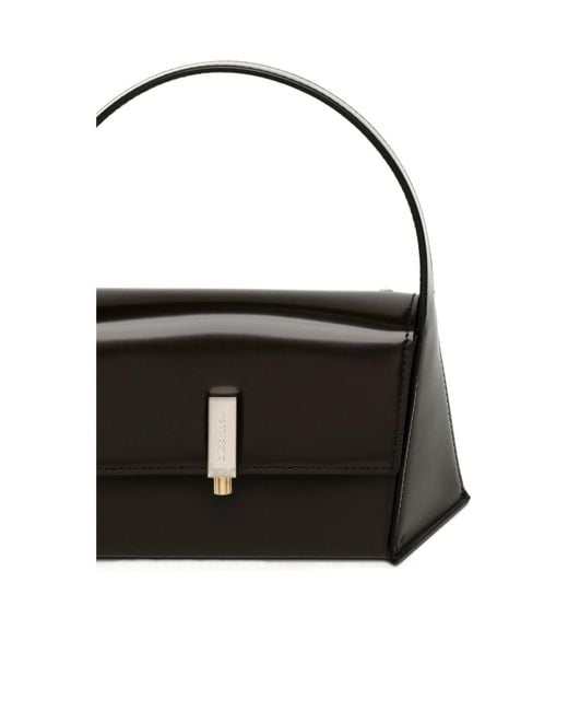Ferragamo Black Geometric Shoulder Bag