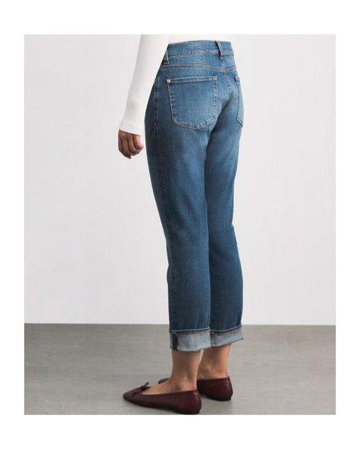 7 For All Mankind Blue Belt Loop Jeans