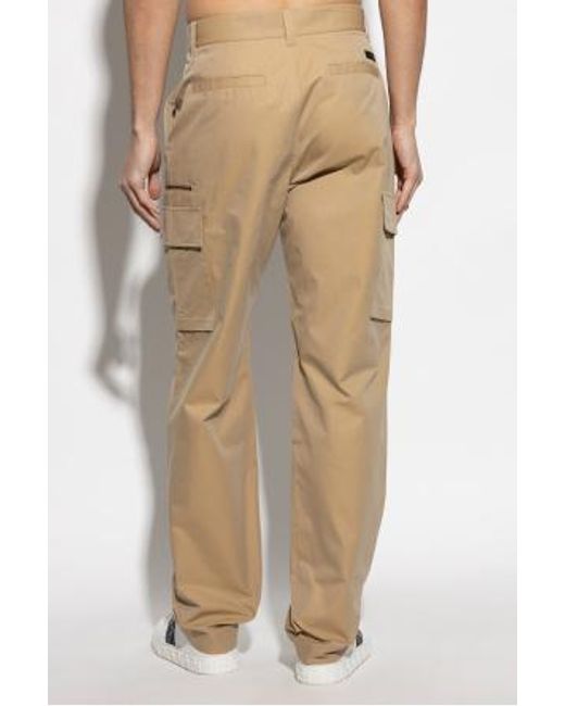 Versace Natural Flap-Pocket Trousers for men