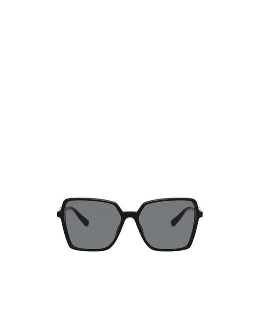 Versace Gray Eyewear Square Frame Sunglasses