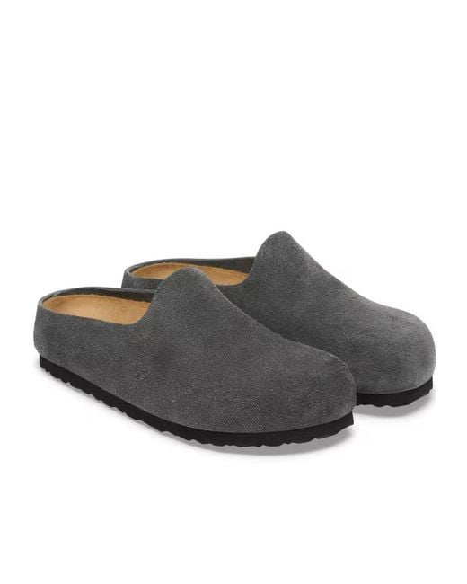 Birkenstock Brown Amsterdam Suede Slides
