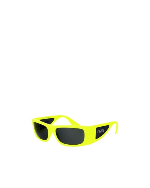 Versace Yellow Logo Sunglasses for men
