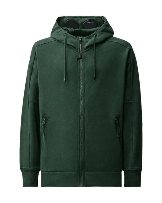 C P Company Green Long-Sleeve Sweatshirt for men