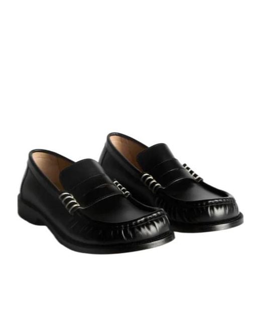 J.W. Anderson Black Jw Anderson Round Toe Loafers for men