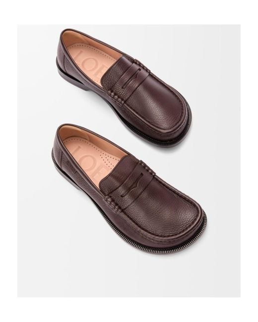 Loewe Brown Campo Loafers for men