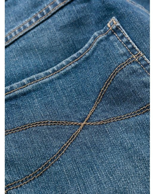 Brunello Cucinelli Blue Faded Wash Skinny Jeans for men