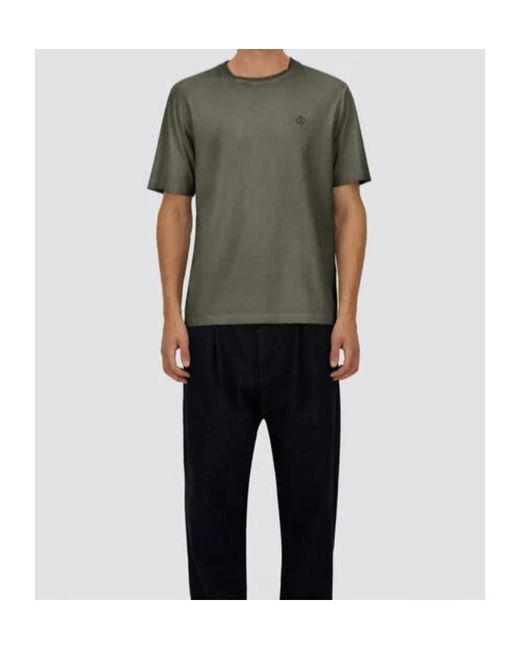 Herno Green Logo-Embroidered T-Shirt for men