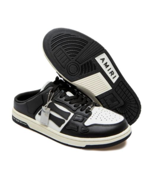 Amiri Black Skel Slip-On Sneakers for men