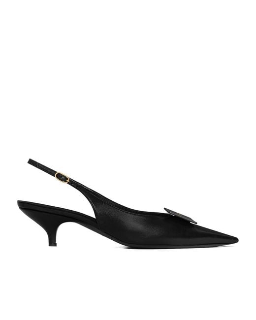 Céline Black Signature Slingback