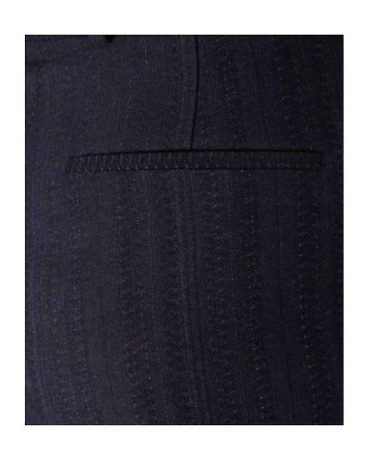 Dries Van Noten Blue Noble-Style Casual Trousers