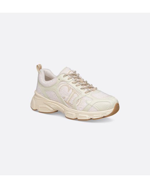 Dior White Christian Chrono Lace-Up Sneakers