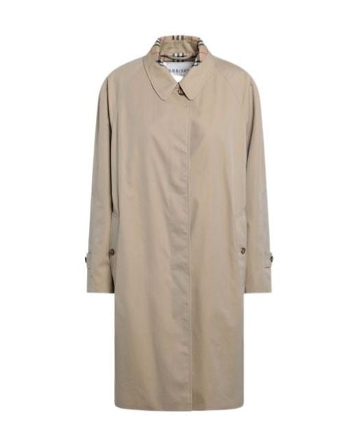 Burberry Natural Trench Coat With Concealed-Closure