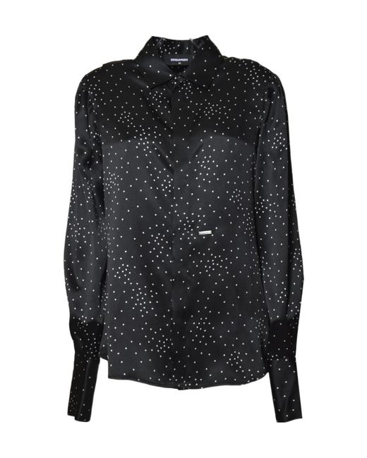DSquared² Black Starry Night Shirt