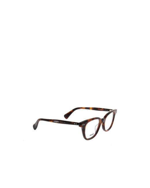 KENZO White Square Frame Glasses