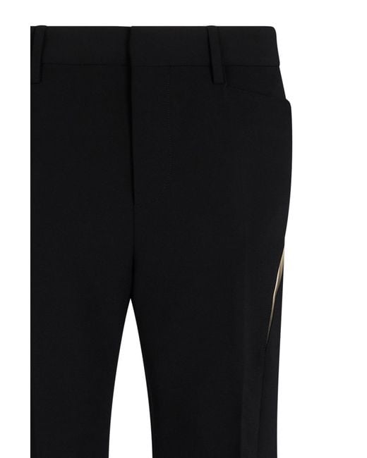 DSquared² Black Cut-Out Detailed Flared Trousers