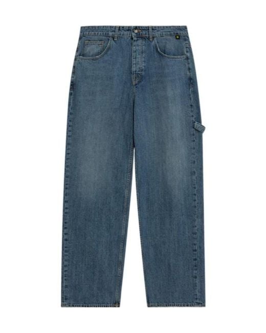 Barrow Blue Cotton Jeans for men