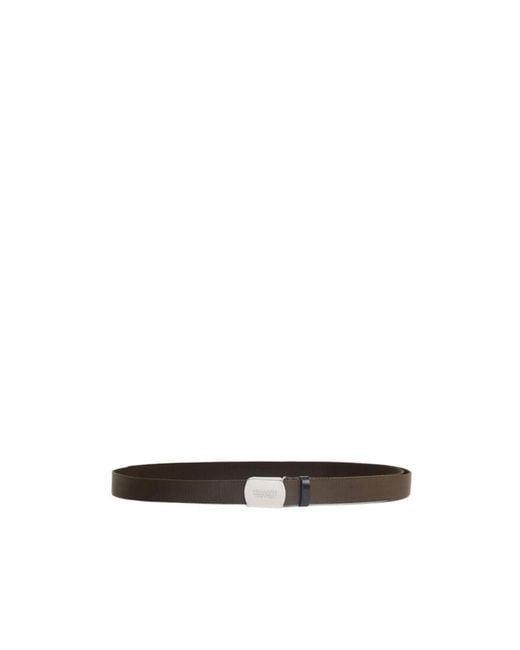 DSquared² White Logo Belt for men
