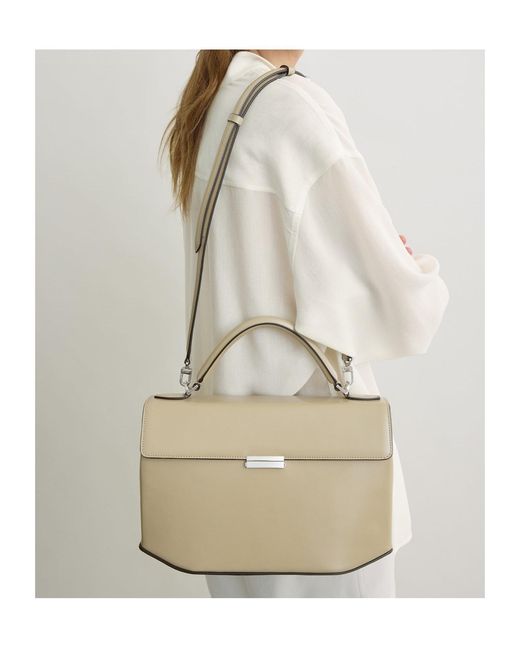 Totême Metallic Totême Box Top Handle Shoulder Bag