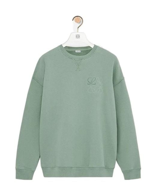Loewe Green Anagram Sweatshirt for men