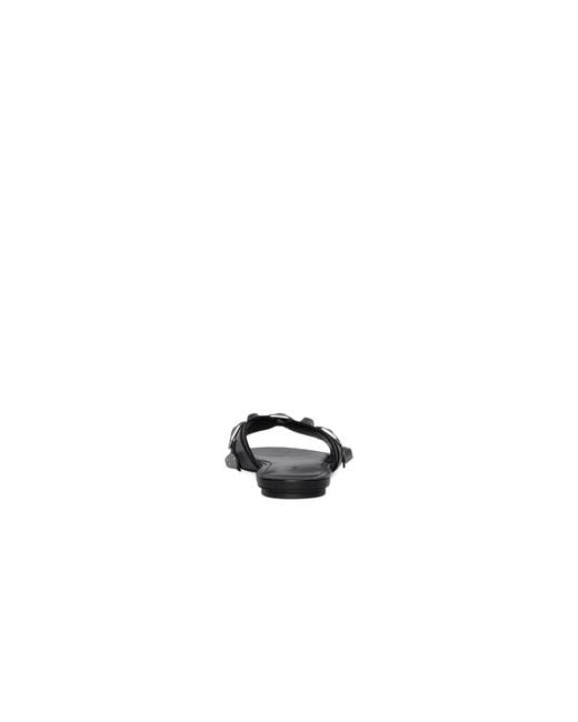 Balenciaga Black Cagole Flat Sandals