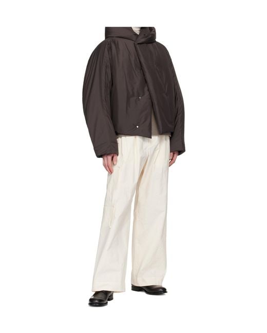 Homme Plissé Issey Miyake Brown Homme Plissé Issey Miyake Duvet Jacket for men