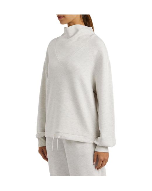 Varley White Stretch-Jersey Sweatshirt