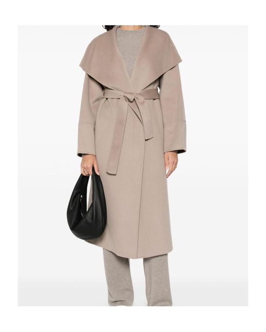 Soft Goat Natural Long-Sleeved Coat