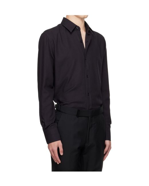 Tom Ford Blue Cashmere Shirt for men