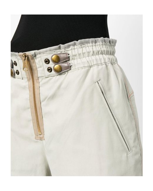 DIESEL Gray High-Waist Flared Pants