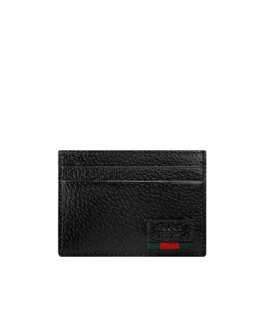 Gucci Black Ribbon Card Bag for men