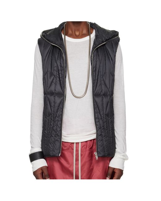 Moncler Black Moncler Rick Owens Geocamo Zipped Waistcoat for men