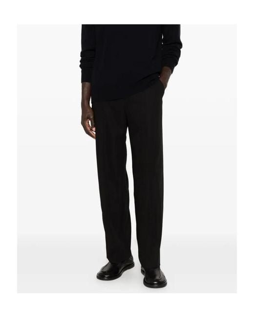 The Row Black Toshiro Elasticated Trousers for men