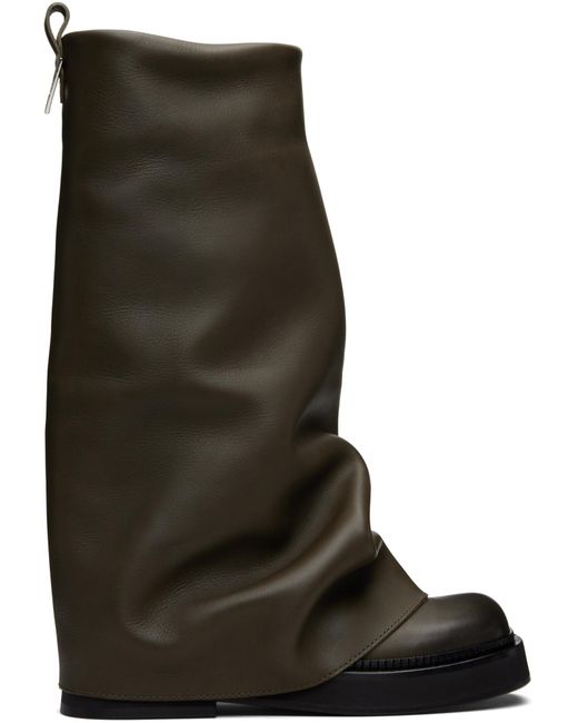 The Attico Black Robin Combat Boots