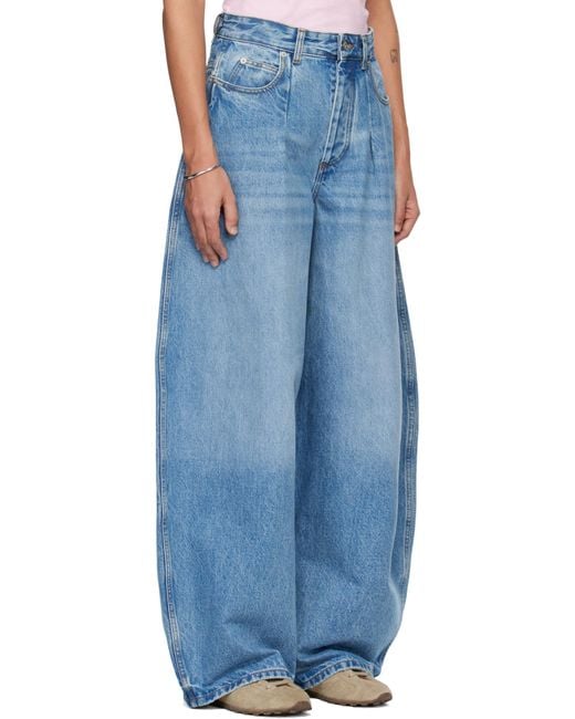 Jacquemus Blue The Ovalo De-Nîmes Curved Leg Jeans