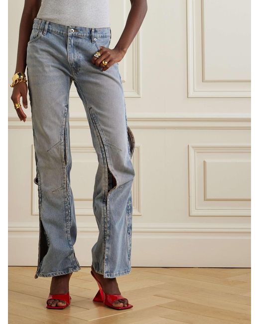 Y. Project Blue Belt Ring Denim Trousers