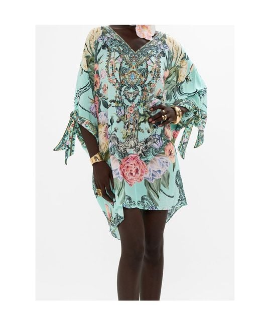 Camilla Blue Floral Print Dress