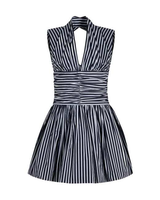 Patou Blue Open-Back Minidress